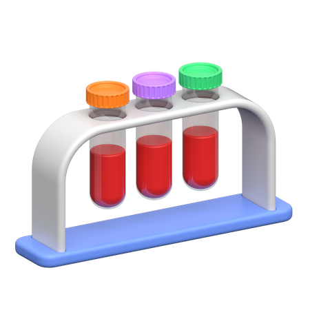 Blood Tube Rack  3D Icon