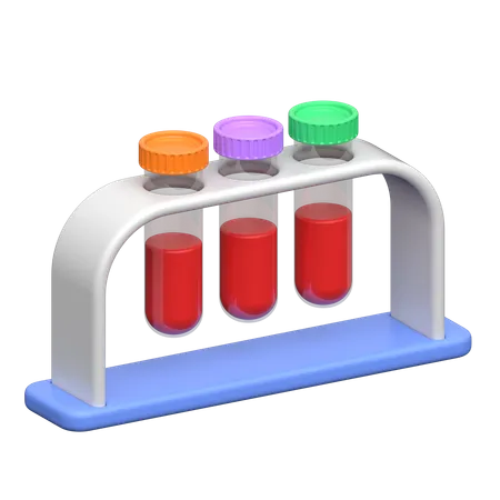 Blood Tube Rack  3D Icon