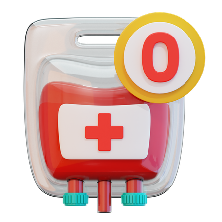 Blood Type 0  3D Icon