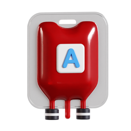 Blood Type A  3D Icon
