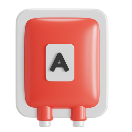 Blood type A  3D Icon