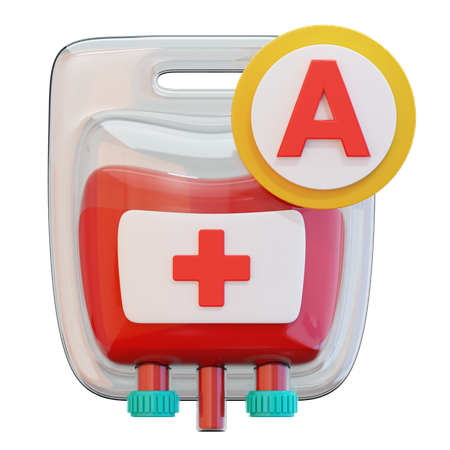 Blood Type A  3D Icon