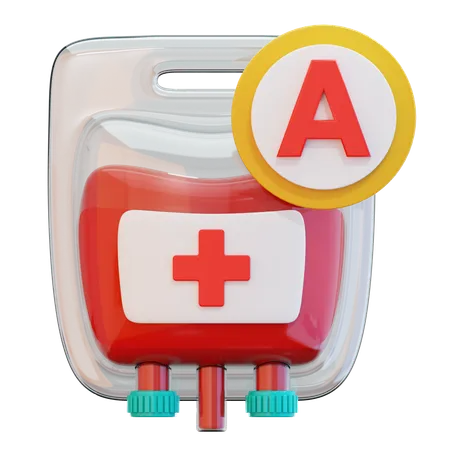 Blood Type A  3D Icon