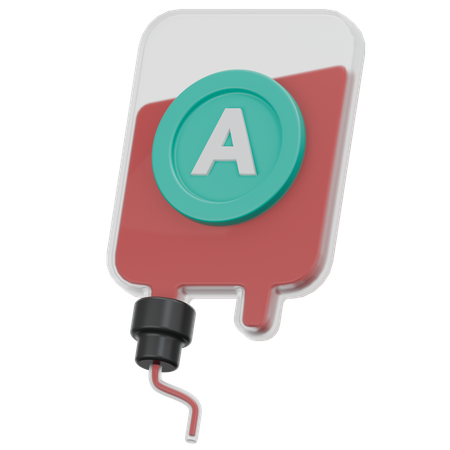 Blood Type A  3D Icon