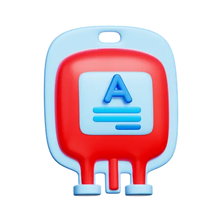 Blood Type A  3D Icon