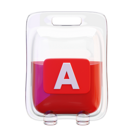 Blood type a  3D Icon