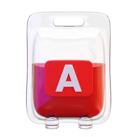 Blood type a  3D Icon