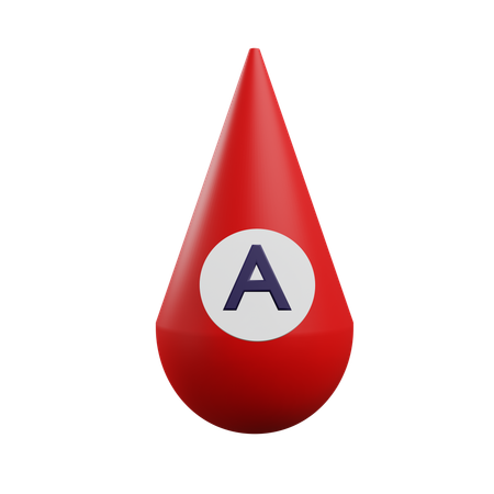 Blood Type A  3D Icon