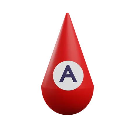 Blood Type A  3D Icon