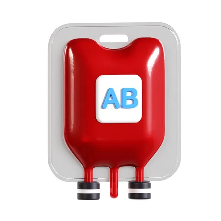 Blood Type Ab  3D Icon