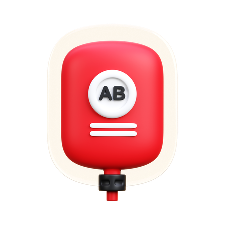 Blood Type Ab  3D Icon