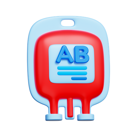 혈액형 AB형  3D Icon
