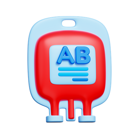 Blood Type AB  3D Icon