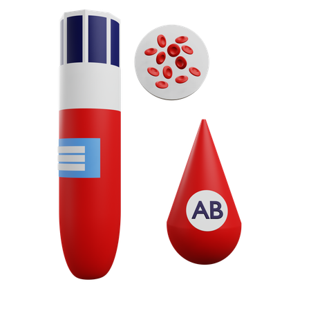 Blood Type Ab  3D Icon