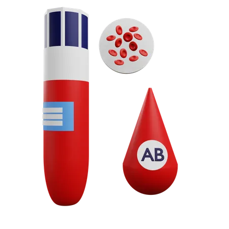 Blood Type Ab  3D Icon