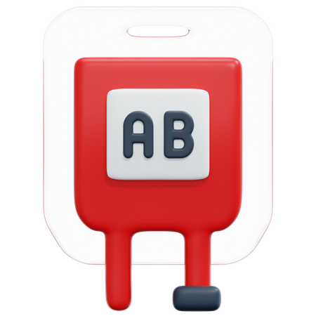 Blood Type Ab  3D Icon