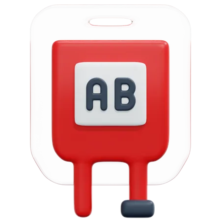 Blood Type Ab  3D Icon