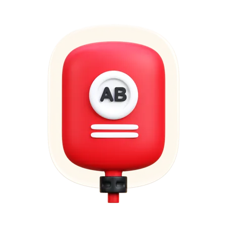 Blood Type Ab  3D Icon