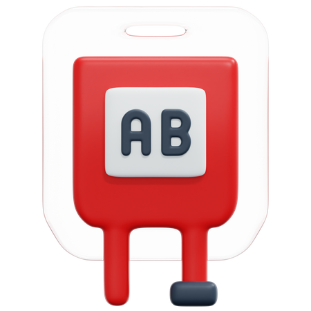 Blood Type Ab 3D Icon