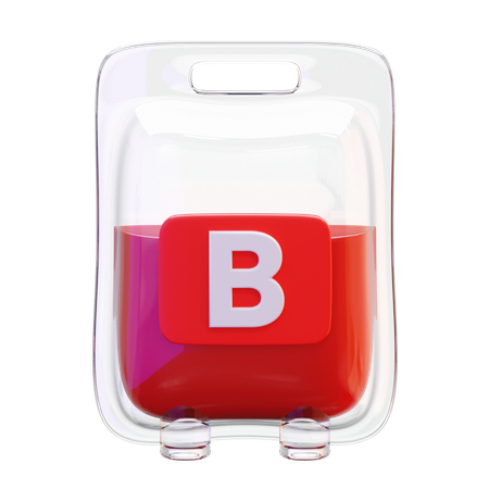 血液型B  3D Icon