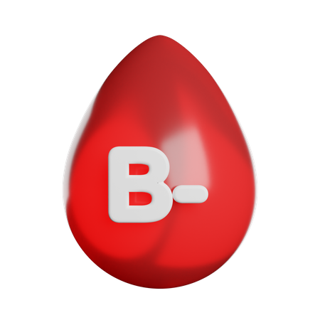 Blood Type B  3D Icon