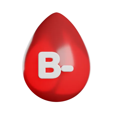 Blood Type B  3D Icon