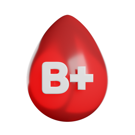 Blood Type B  3D Icon