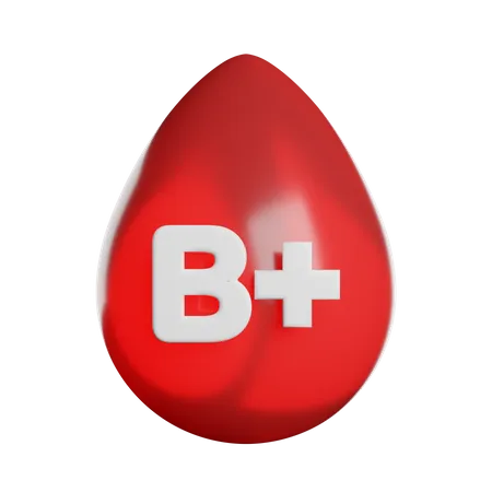 Blood Type B  3D Icon