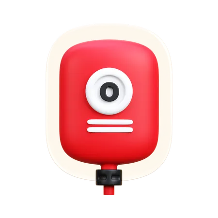 Blood Type  O  3D Icon