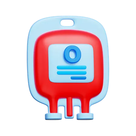 Blood Type O  3D Icon