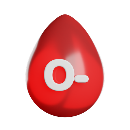 Blood Type O  3D Icon