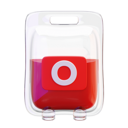 Blood type o  3D Icon