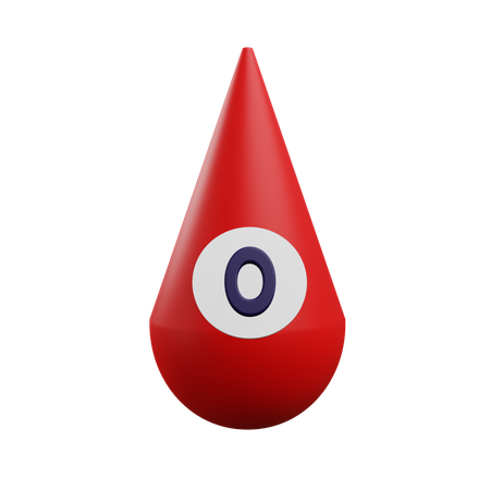 Blood Type O  3D Icon