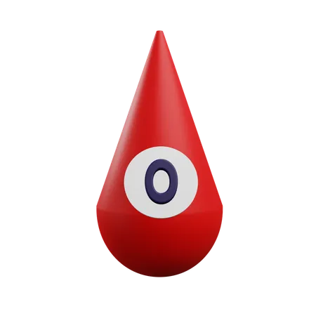 Blood Type O  3D Icon