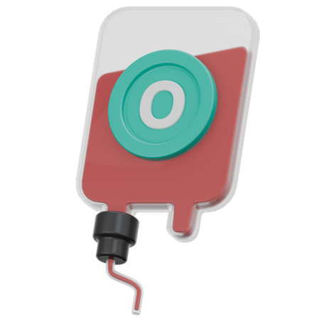 Blood Type O  3D Icon