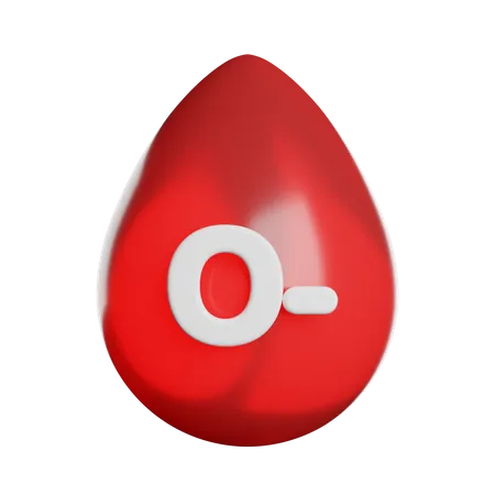 Blood Type O Cell 3D Icon