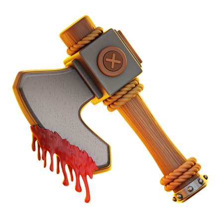 Bloody Axe  3D Icon