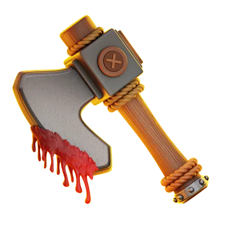 Bloody Axe  3D Icon