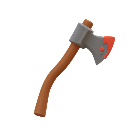 Bloody Axe  3D Illustration