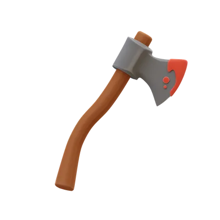 Bloody Axe  3D Illustration