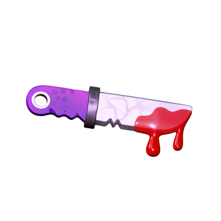 血まみれの短剣  3D Icon