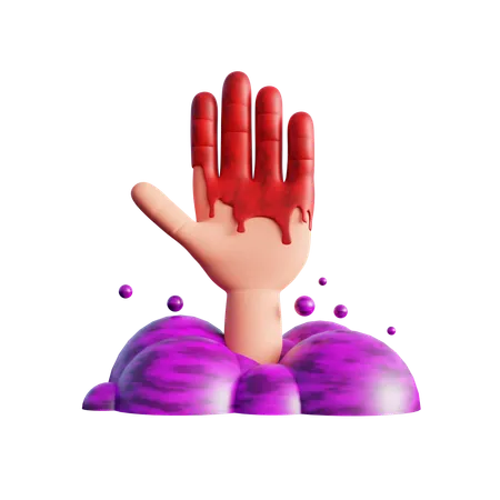 Bloody Hands  3D Icon