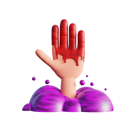 Bloody Hands  3D Icon