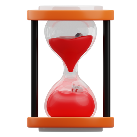 Bloody Hourglass  3D Icon