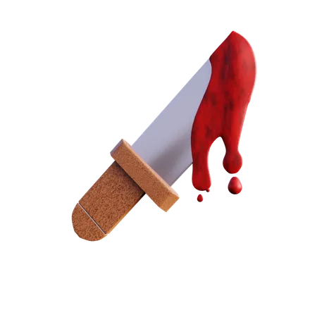 These Are 3 D Bloody Knife Icons Commonly Used In Design And Games 3D Icon