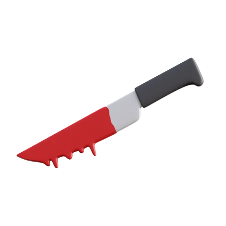 Bloody Knife 3 D Icon 3D Icon