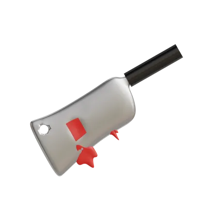 3 D Knife Blood Icon For Halloween Design 3D Icon