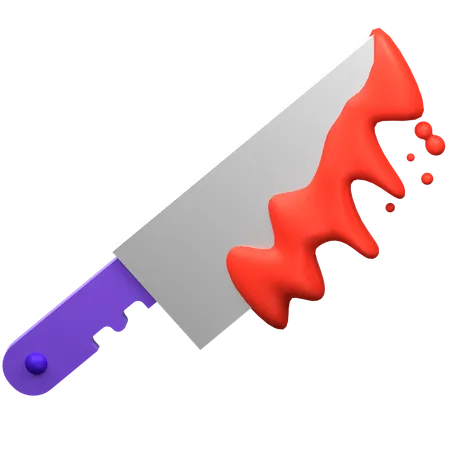 Bloody Knife 3 D Icon Illustration 3D Icon