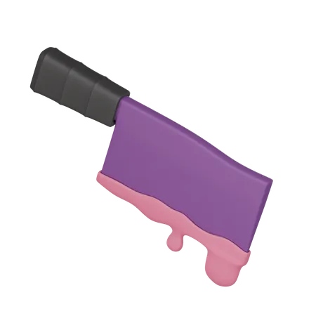 3 D Illustration Or 3 D Render Object Of Knife Halloween 3D Icon