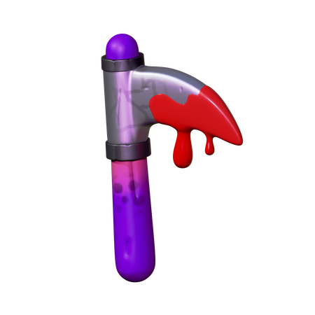 血まみれの鎌  3D Icon